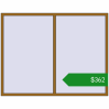 Ціноутворення Вікна 2200x1700 мм REHAU Euro 70 LIGHT_OAK з двох сторін. Ціна: $361.56