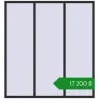 Ціноутворення Вікна 2000x2150 мм REHAU Euro 60 ANTHRACITE_GREY_GLATT з двох сторін. Ціна: ₴17,200.48
