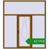 Ціноутворення Вікна 2000x2250 мм REHAU SYNEGO MD GOLDEN OAK з двох сторін. Ціна: ₴42,179.00