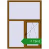 Ціноутворення Вікна 1200x1700 мм REHAU Euro 60 GOLDEN OAK з двох сторін. Ціна: ₴14,734.05