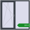 Ціноутворення Вікна 1500x1500 мм REHAU Euro 70. Ціна: €359.23