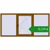 Ціноутворення Вікна 2190x1030 мм REHAU Euro 60 GOLDEN OAK з двох сторін. Ціна: ₴15,219.00