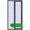 Ціноутворення Вікна 1080x2120 мм REHAU SYNEGO MD ANTHRACITE_GREY_STRUKTURAL з двох сторін. Ціна: ₴27,116.92