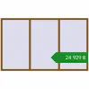 Ціноутворення Tilt-and-Turn 3000x1800 mm REHAU Euro 70 GOLDEN OAK two-sided. Ціна: ₴24,928.70
