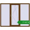 Ціноутворення Вікна 1760x1400 мм REHAU Euro 70 WALNUT з двох сторін. Ціна: ₴17,447.08