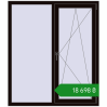 Ціноутворення Вікна 1300x1500 мм REHAU Brillant-Design BLACK_BROWN з двох сторін. Ціна: ₴18,698.44