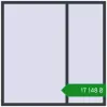 Ціноутворення Вікна 1750x1750 мм REHAU Euro 70 ANTHRACITE_GREY_STRUKTURAL з двох сторін. Ціна: ₴17,148.10