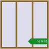 Ціноутворення Вікна 1800x1800 мм REHAU Euro 70 LIGHT_OAK з двох сторін. Ціна: ₴16,141.42