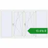 Ціноутворення Вікна 2450x1450 мм REHAU Euro 60 Білий (RAL 9016) з двох сторін. Ціна: ₴15,416.10