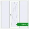Ціноутворення Вікна 1800x1840 мм REHAU Euro 70 Білий (RAL 9016) з двох сторін. Ціна: ₴15,699.20