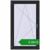 Ціноутворення Вікна 850x1440 мм REHAU Euro 60 BLACK_ULTI-MATT з двох сторін. Ціна: ₴8,284.20