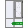 Ціноутворення Вікна 1000x1500 мм Altest Pony 375 RAL 9007 Grey aluminium з двох сторін. Ціна: ₴15,537.72