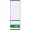 Ціноутворення Вікна 900x2500 мм Altest Pony 375 RAL 9007 Grey aluminium з двох сторін. Ціна: ₴8,886.88