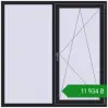 Ціноутворення Вікна 1500x1500 мм REHAU Euro 60 BLACK_ULTI-MATT з двох сторін. Ціна: ₴11,934.13