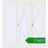 Ціноутворення Вікна 1800x2000 мм REHAU Euro 70 Білий (RAL 9016) з двох сторін. Ціна: ₴17,265.40