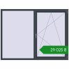 Ціноутворення Вікна 2000x1500 мм REHAU SYNEGO MD ANTHRACITE_GREY_STRUKTURAL з двох сторін. Ціна: ₴29,025.40