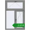Ціноутворення Вікна 1000x1500 мм Altest Pony 375 RAL 9007 Grey aluminium з двох сторін. Ціна: ₴21,819.46
