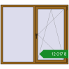Ціноутворення Вікна 1600x1400 мм REHAU Euro 60 LIGHT_OAK з двох сторін. Ціна: ₴12,016.87