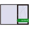 Ціноутворення Вікна 2500x1800 мм REHAU Euro 70 BLACK_BROWN з двох сторін. Ціна: ₴26,893.54