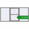 Ціноутворення Вікна 2400x1200 мм Altest Pony 375 RAL 9007 Grey aluminium з двох сторін. Ціна: ₴20,277.63