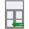 Ціноутворення Вікна 1000x1500 мм Altest Pony 375 RAL 9007 Grey aluminium з двох сторін. Ціна: $284.02