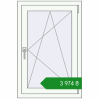 Ціноутворення Вікна 650x980 мм REHAU Euro 60 Білий (RAL 9016) з двох сторін. Ціна: ₴3,973.85