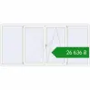 Ціноутворення Вікна 3000x1400 мм REHAU Euro 70 Білий (RAL 9016) з двох сторін. Ціна: ₴26,635.51