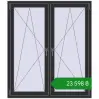 Ціноутворення Вікна 1300x1500 мм REHAU Brillant-Design ANTHRACITE_GREY_GLATT з двох сторін. Ціна: ₴23,597.93
