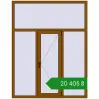 Ціноутворення Вікна 1550x2000 мм REHAU Euro 60 GOLDEN OAK з двох сторін. Ціна: ₴20,405.27