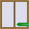 Ціноутворення Вікна 1000x1004 мм REHAU Euro 70 LIGHT_OAK з двох сторін. Ціна: ₴6,714.94