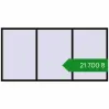 Ціноутворення Вікна 3000x1500 мм REHAU Brillant-Design BLACK_BROWN з двох сторін. Ціна: ₴21,700.27