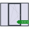 Ціноутворення Вікна 2180x1800 мм REHAU Euro 60 ANTHRACITE_GREY_STRUKTURAL з двох сторін. Ціна: ₴18,057.40