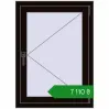 Ціноутворення Вікна 700x960 мм REHAU Euro 70 BLACK_BROWN з двох сторін. Ціна: ₴7,110.00