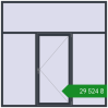 Ціноутворення Вікна 2400x2400 мм REHAU Euro 60 ANTHRACITE_GREY_STRUKTURAL з двох сторін. Ціна: ₴29,523.70