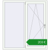 Ціноутворення Вікна 1350x1500 мм REHAU Euro 60 Білий (RAL 9016) з двох сторін. Ціна: €203.41