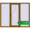 Ціноутворення Вікна 1750x1450 мм REHAU Euro 60 GOLDEN OAK з двох сторін. Ціна: ₴17,838.29