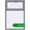 Ціноутворення Вікна 1000x1500 мм Altest Pony 375 RAL 9007 Grey aluminium з двох сторін. Ціна: ₴12,615.68