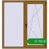 Ціноутворення Вікна 1300x1400 мм REHAU Euro 60 LIGHT_OAK з двох сторін. Ціна: ₴10,750.39