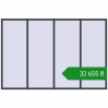 Ціноутворення Вікна 3025x2020 мм REHAU Euro 70 ANTHRACITE_GREY_STRUKTURAL з двох сторін. Ціна: ₴32,654.85