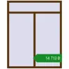 Ціноутворення Вікна 1375x1700 мм REHAU Euro 70 WALNUT з двох сторін. Ціна: ₴14,713.33