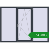 Ціноутворення Вікна 1900x1400 мм REHAU Euro 60 ANTHRACITE_GREY_STRUKTURAL з двох сторін. Ціна: ₴14,980.39