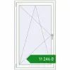 Ціноутворення Вікна 900x1500 мм REHAU SYNEGO MD ANTHRACITE_GREY_STRUKTURAL ззовні. Ціна: ₴11,246.03