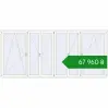 Ціноутворення Вікна 3800x1700 мм Altest Pony 375 RAL 9016 Traffic white з двох сторін. Ціна: ₴67,959.64