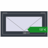 Ціноутворення Вікна 870x470 мм REHAU Euro 70. Ціна: €137.06