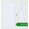 Ціноутворення Вікна 1300x1400 мм REHAU Euro 70 Білий (RAL 9016) з двох сторін. Ціна: ₴12,047.48