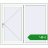 Ціноутворення Вікна 1325x1150 мм REHAU Euro 60. Ціна: €147.73