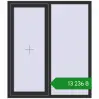 Ціноутворення Вікна 1300x1500 мм REHAU Euro 70 ANTHRACITE_GREY_GLATT з двох сторін. Ціна: ₴13,236.34
