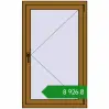 Ціноутворення Вікна 770x1270 мм REHAU Euro 70 LIGHT_OAK з двох сторін. Ціна: ₴8,925.59