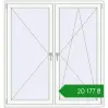 Ціноутворення Вікна 1500x1600 мм REHAU Euro 70 Білий (RAL 9016) з двох сторін. Ціна: ₴20,176.73