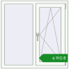 Ціноутворення Вікна 1000x1015 мм REHAU Euro 70 Білий (RAL 9016) з двох сторін. Ціна: ₴6,909.73